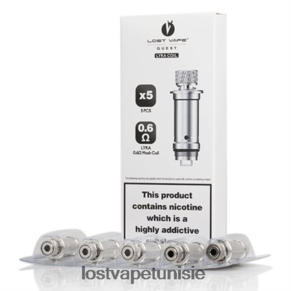 Lost Vape Lyra bobines de remplacement (paquet de 5) - Lost Vape prix 040BBB391 bobine de maille 0,6 ohm
