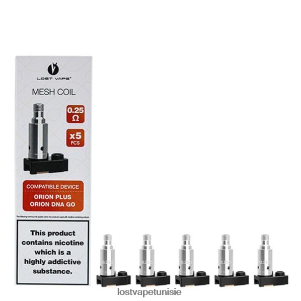 Lost Vape Orion plus des bobines de remplacement d'ADN (paquet de 5) - Lost Vape Tunisie 040BBB326 0,5 ohm