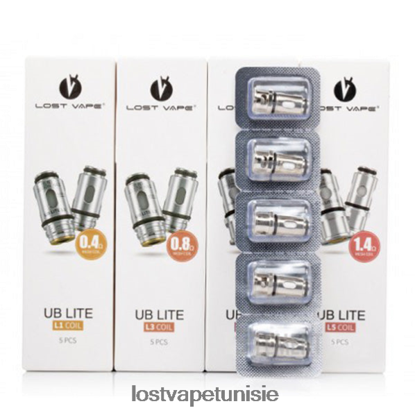 Lost Vape UB bobines légères (paquet de 5) - Lost Vape centaurus prix Tunisie 040BBB5 l1 0,4 ohm