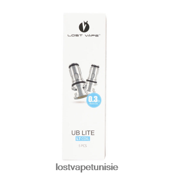 Lost Vape UB bobines légères (paquet de 5) - Lost Vape review Tunisie 040BBB120 bobine l7 0,3 ohm
