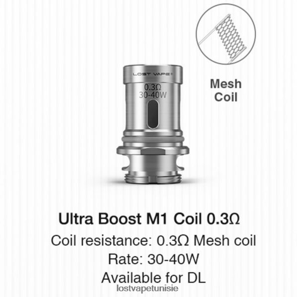 Lost Vape Ultra bobines boost (paquet de 5) - Lost Vape Tunisie 040BBB346 m1 v2 0,3 ohm