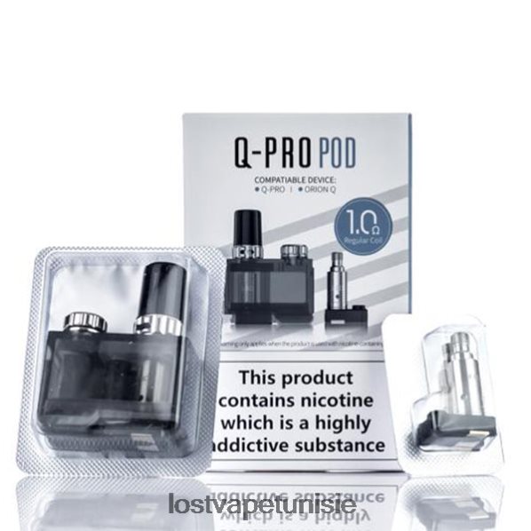 Lost Vape Orion ensemble de dosettes q-pro | 1 pod + 2 résistances - Lost Vape centaurus prix Tunisie 040BBB405 Bobines de 1 ohm