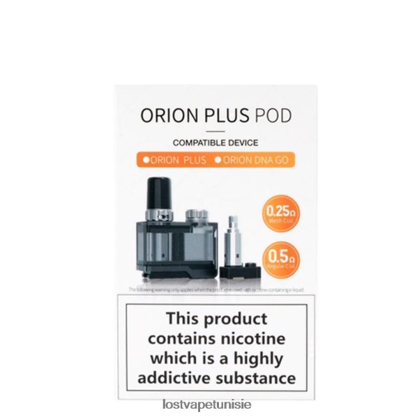 Lost Vape Orion plus pack de cartouches pod ADN | comprend 2 bobines - Lost Vape dealers near me 040BBB407 régulier