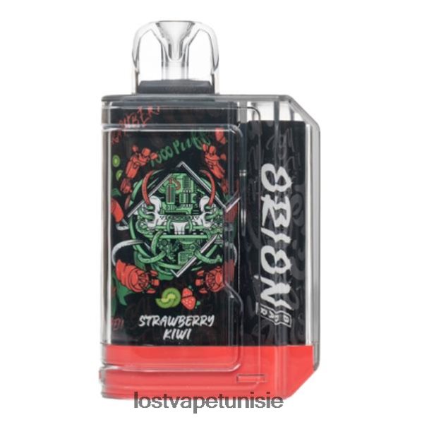 Lost Vape Orion barre jetable | 7500 bouffées | 18 ml | 50 mg - Lost Vape review Tunisie 040BBB50 fraise-kiwi