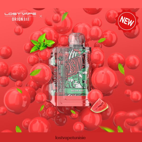 Lost Vape Orion barre jetable | 7500 bouffées | 18 ml | 50 mg - Lost Vape review Tunisie 040BBB90 menthe melon