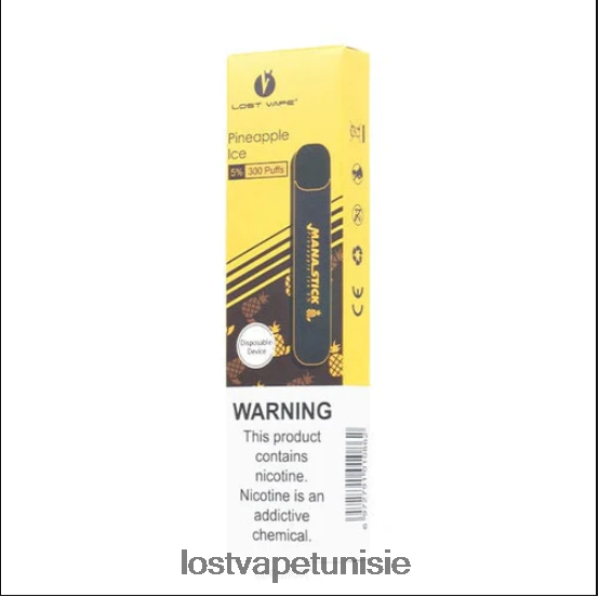 Lost Vape Mana bâton jetable | 300 bouffées | 1,2 ml - Lost Vape Tunisie 040BBB526 glace à l'ananas 5%
