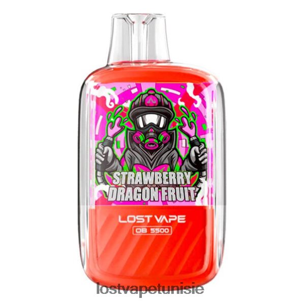 Lost Vape Orion ob5500 5500 bouffées 14 ml 50 mg jetables - Lost Vape Tunisie 040BBB106 fruit du dragon fraise