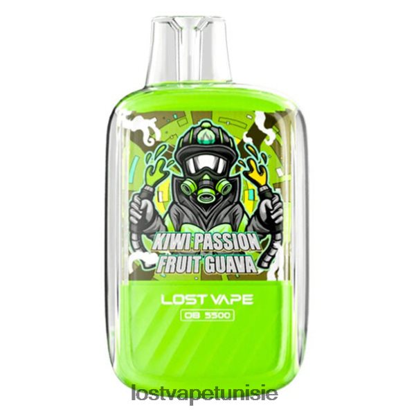 Lost Vape Orion ob5500 5500 bouffées 14 ml 50 mg jetables - Lost Vape near me Tunisie 040BBB103 kiwi fruit de la passion goyave