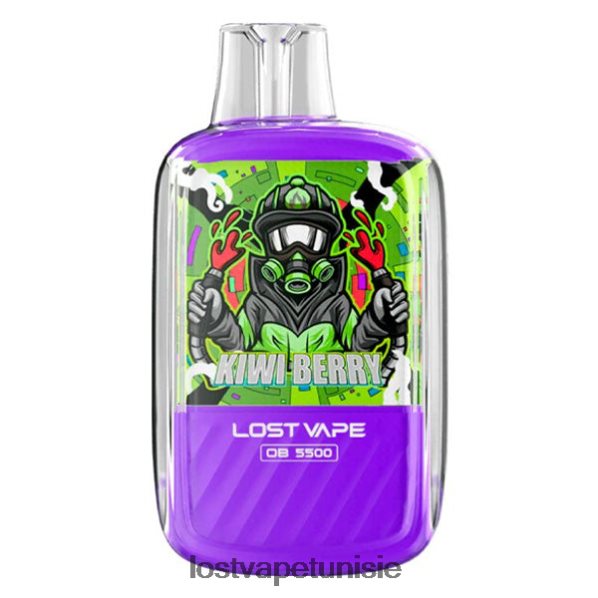 Lost Vape Orion ob5500 5500 bouffées 14 ml 50 mg jetables - Lost Vape prix Tunisie 040BBB102 baie de kiwi