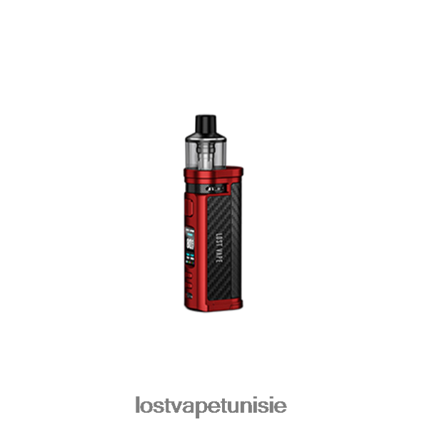 Lost Vape Centaurus module de capsule q80 - Lost Vape review Tunisie 040BBB320 fibre de carbone rouge mat