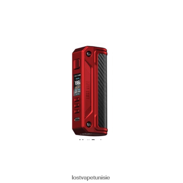 Lost Vape Thelema module solo 100w - Lost Vape near me Tunisie 040BBB253 rouge mat/fibre de carbone