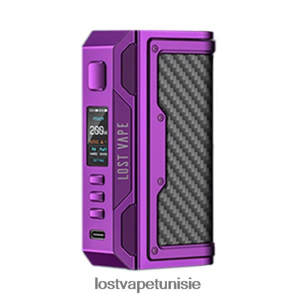 Lost Vape Thelema quête 200w mod - Lost Vape Tunisie 040BBB186 violet/fibre de carbone