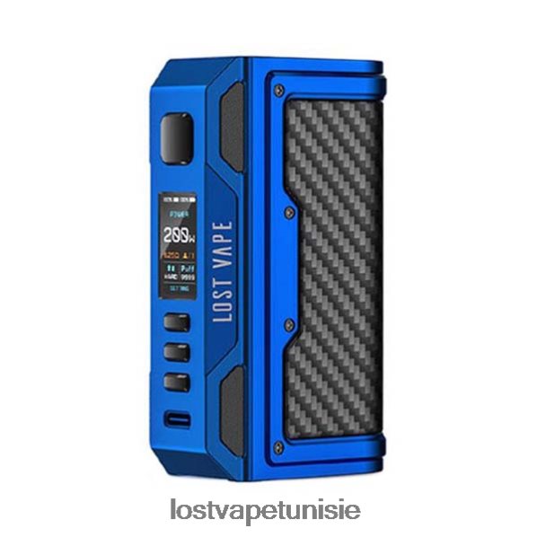 Lost Vape Thelema quête 200w mod - Lost Vape dealers near me 040BBB177 bleu mat/fibre de carbone