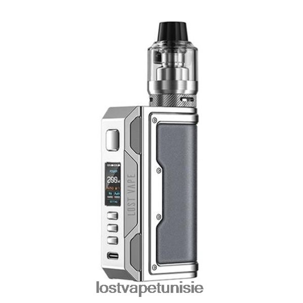 Lost Vape Thelema kit quête 200w - Lost Vape Tunis 040BBB144 acier inoxydable/cuir