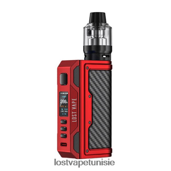 Lost Vape Thelema kit quête 200w - Lost Vape price 040BBB139 rouge mat/fibre de carbone